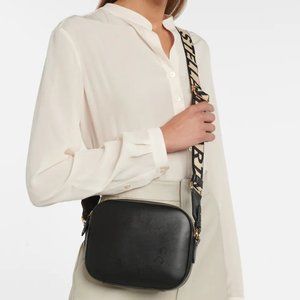 NWT Stella McCartney Black Stella Logo mini bag!